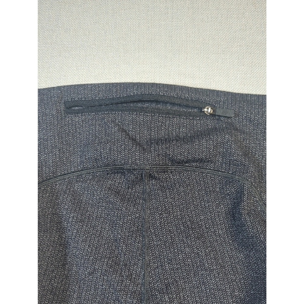 Lululemon Black Heather Ribbed Leggings High Rise Pockets Athletic - Picture 5 of 11